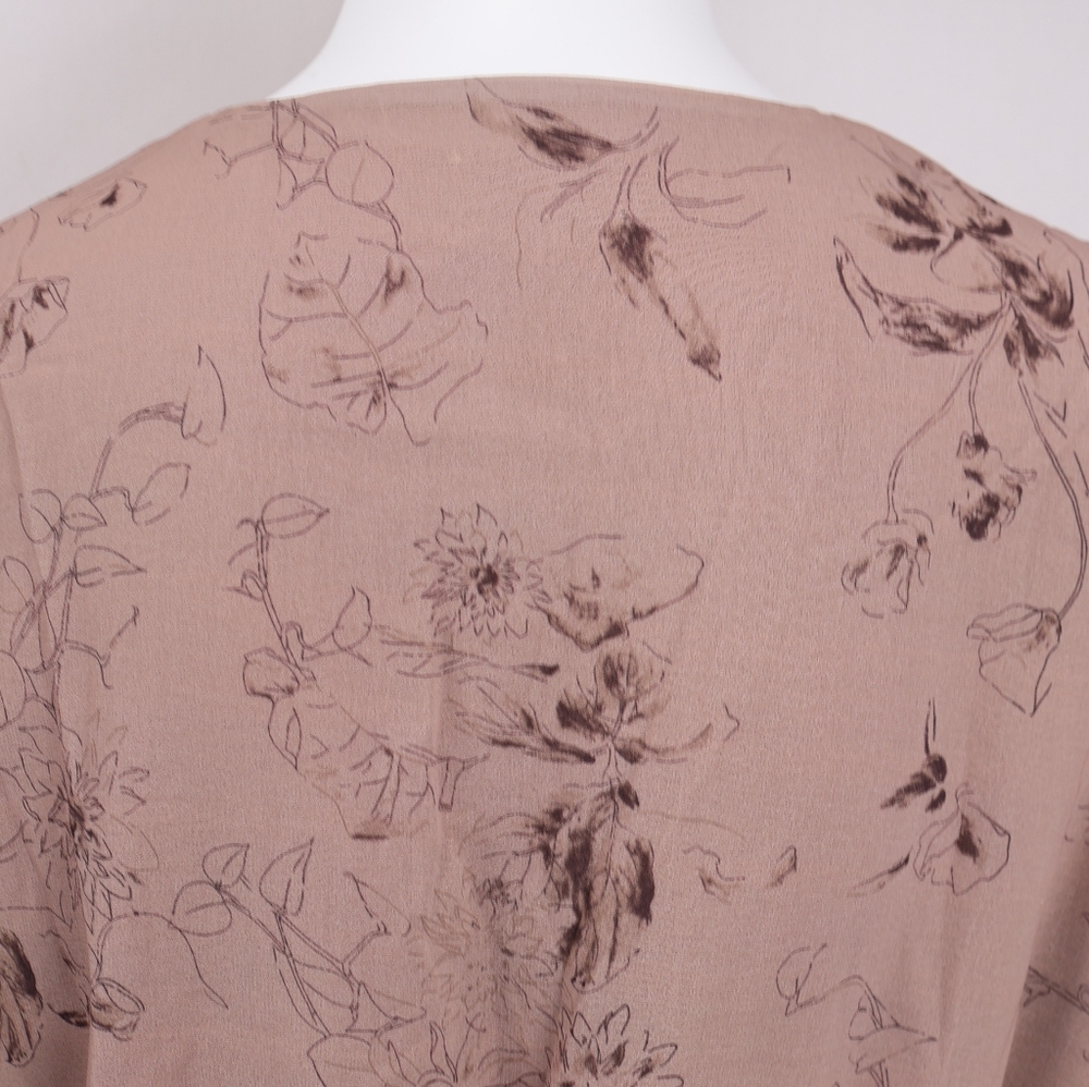 Elie Tahari Dusty Rose Floral Blouse - Picture 5 of 12